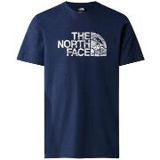Lyhythihainen t-paita The North Face  Woodcut Dome Tee Tnf  EU S