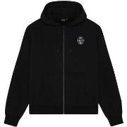 Fleecet Dolly Noire  Logo Brew Label Zip Hoodie  EU XL