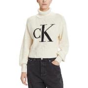 Neulepusero Calvin Klein Jeans  BLOWN UP CK LOOSE SWEATER CONTRA LV047...