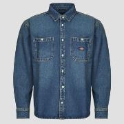 Pitkähihainen paitapusero Dickies  MECHANIC DENIM SHIRT LS KHAKI TINTE...