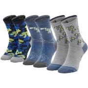 Urheilusukat Skechers  3PPK Boys Casual Glow In The Dark Socks  35 / 3...