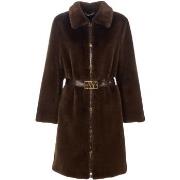 Paksu takki Ayfee  GIACCA LUNGA FAKE FUR CAM25226  EU S