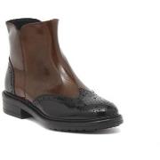 Kengät Antica Cuoieria  SOLDINI TRONCHETTO INGLESE NERO CUOIO  37