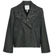 Bleiseri Object  Noos Keily Short Jacket - Medium Grey Melange/Black  ...