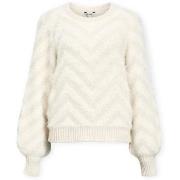 Neulepusero Object  Noos Hollow Knit - White Sand  EU M