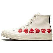 Tennarit Comme Des Garcons  Converse  High Blanche Multi Coeurs  35