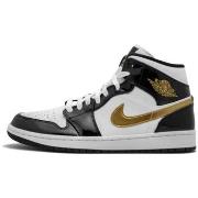 Kengät Nike  1 Mid Patent Black White Gold  39