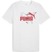 Lyhythihainen t-paita Puma  Ess Logo Lab Summer  EU XXL