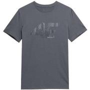 Lyhythihainen t-paita 4F  SS23TTSHM309SZARY  EU M