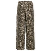 Housut Vila  Chia Trousers - Birch/Leo  FR 40