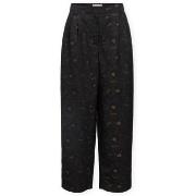 Housut Object  Lovia Trousers - Black/Seal Brown  FR 38