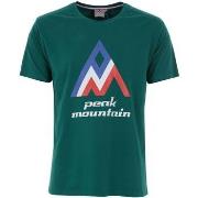 Lyhythihainen t-paita Peak Mountain  T-shirt manches courtes homme CIM...