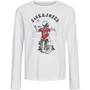 Lyhythihainen t-paita Jack & Jones  12259442-White  12 vuotta