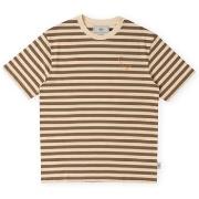Lyhythihainen t-paita Sanjo  Stripes 80 T-Shirt - Cappuccino Ecru  EU ...