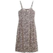 Mekot Superdry  Robe  imprimé animalier rose sans manches midi  EU M