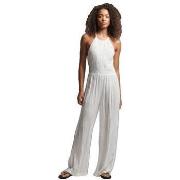 Jumpsuits Superdry  Combinaison  brodée blanc cassé  EU S