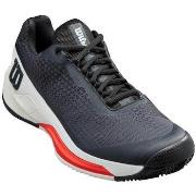 Miesten kengät Wilson  Rush Pro 4.0 Clay Black/White/Poppy Red  41 1/3
