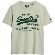 Lyhythihainen t-paita Superdry  T-shirt  Classic Vintage Logo Graphic ...