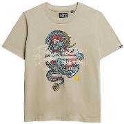 Lyhythihainen t-paita Superdry  T-shirt  Tokyo Vl Relaxed manches cour...