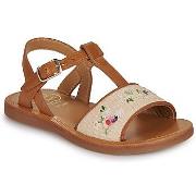 Tyttöjen sandaalit Pom d'Api  PLAGETTE RAPHIA BROD  31