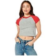 Lyhythihainen t-paita Superdry  T-shirt  Vintage Baseball Mini Gris  E...