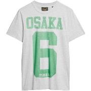Lyhythihainen t-paita Superdry  T-shirt  Osaka 6 Marl Standard  EU S