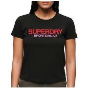 Lyhythihainen t-paita Superdry  T-shirt  Ajusté Sportswear Logo  EU S
