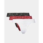 Alushousut Guess  O5RG18 KC5L0 3PACK BASIC LACE THONG  EU S