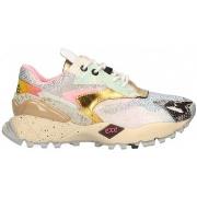 Kengät Exé Shoes  EXÉ Sneakers 134-8 - Gold/White/Pink Leather  36