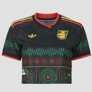 Lyhythihainen t-paita adidas  Away Crop Jamaica Football Jersey  EU S