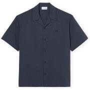 Lyhythihainen paitapusero Lacoste  Seersucker Relaxed Fit Shirt - Noir...