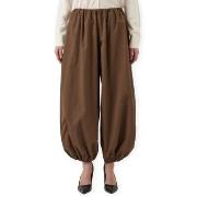Väljät housut Y.a.s  YAS Billo Balloon Trousers - Teak  FR 34