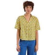Paita Brava Fabrics  x PEANUTS Donuts Aloha Shirt W - Yellow  EU S