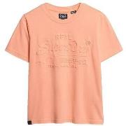 Lyhythihainen t-paita Superdry  T-shirt  Relaxed Embossed  EU S