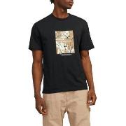 Lyhythihainen t-paita Jack & Jones  T-shirt Jack   Jones Sequoia noir ...
