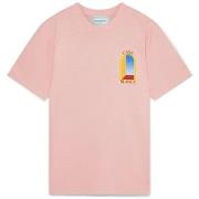Lyhythihainen t-paita Casablanca  T-SHIRT L'ARCHE DE JOUR PALE PINK  E...