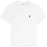 Lyhythihainen t-paita Ami Paris  T-SHIRT HTS346.724.100 WHITE  EU XXL