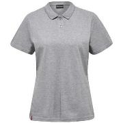 Lyhythihainen poolopaita hummel  Polo femme  Red Classic gris  EU S