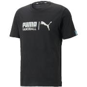 Lyhythihainen t-paita Puma  T-shirt  Homme Noir Handball  EU S