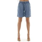 Shortsit & Bermuda-shortsit Leone 1947  Woman Bermuda Chambray Fancy S...