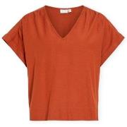 Paita Vila  Top Prisilla V-Neck - Burnt Brick  FR 34