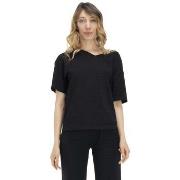 Lyhythihainen t-paita Leone 1947  Woman V Neck Earth Tones  EU S