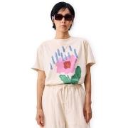 Lyhythihainen t-paita Frnch  T-Shirt Pistia - Creme  EU M