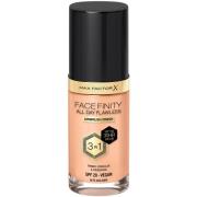 Max Factor All Day Flawless 3in1 Foundation 75 Golden - 30 ml