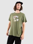 Monet Skateboards Wasted Pawtencial T-paita vihreä