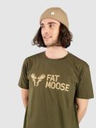 Fat Moose FM Logo T-paita vihreä