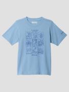 Columbia Valley Creek Short Sleeve Graphic Kids T-Paita sininen