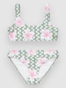 Roxy Party Waves Kids Bikinit Set vihreä