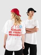Another Cotton Lab Pardon Monsieur Oversized T-paita valkoinen