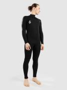 Volcom 3/2Mm Chest Zip Märkäpuku musta